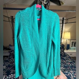 Cardigan only* Beautiful Teal Lilly Pulitzer Cardigan SZ X-LARGE Lovingly worn